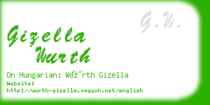 gizella wurth business card